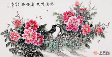 當代擅畫牡丹的畫家石開 寫意牡丹精品賞析與收藏價值